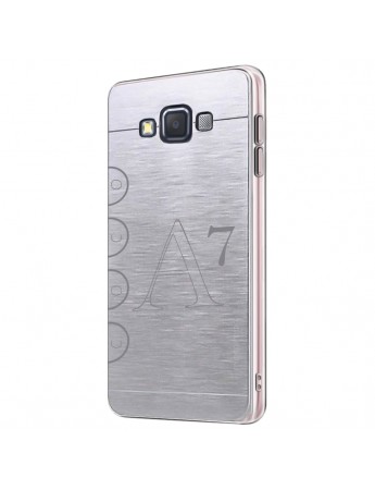 FitCase Samsung Galaxy A7 (A700) Metal TPU Arka Kapak Gri