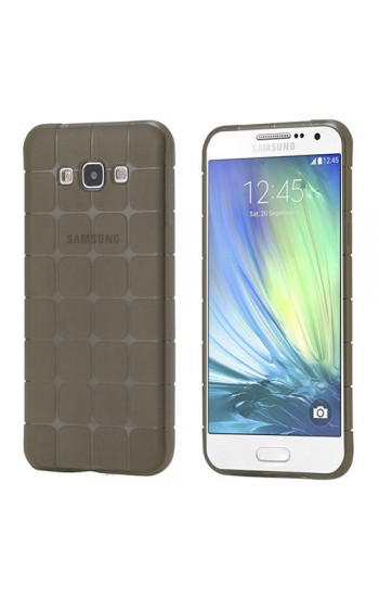FitCase Samsung Galaxy A7 (A700) Plaid Silikon Arka Kapak Siyah…