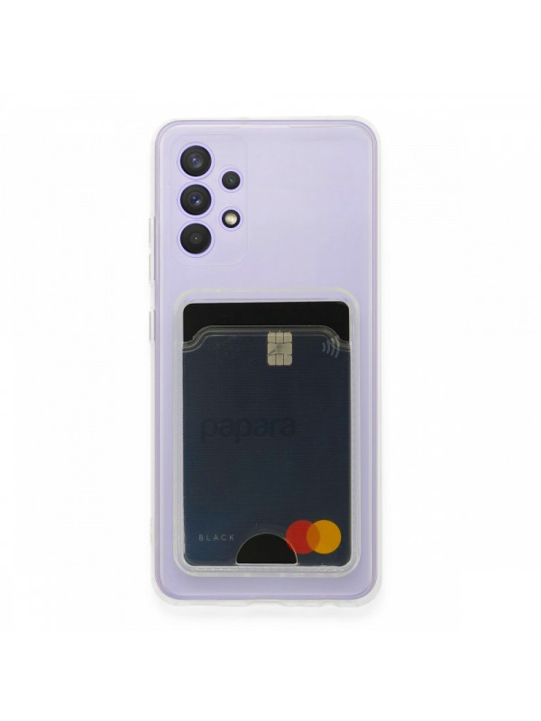 FitCase Samsung Galaxy A72 Kılıf Cardy Şeffaf Kartlık Cepli Kapak…
