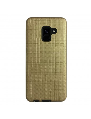 FitCase Samsung Galaxy A8 2018 (A530) Kılıf New YouYou Arka Kapak Gold