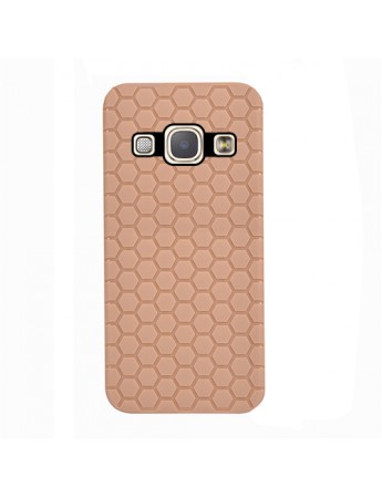 FitCase Samsung Galaxy A8 (A800) TPU Beehive Serisi Arka Kapak Gold
