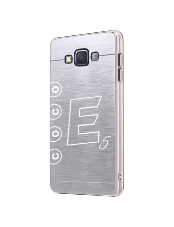 FitCase Samsung Galaxy E5 (E500) Metal TPU Arka Kapak Füme