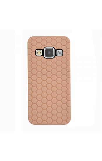 FitCase Samsung Galaxy E5 (E500) TPU Beehive Serisi Arka Kapak Gold…