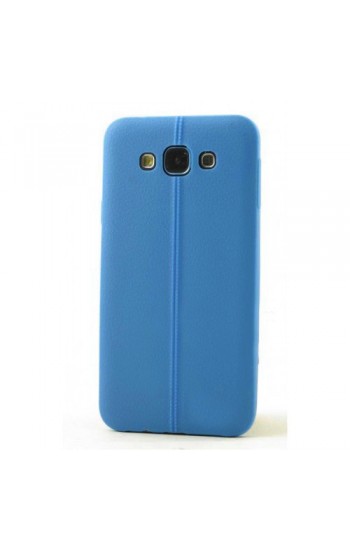 FitCase Samsung Galaxy E5 (E500) Ultra İnce Dikişli TPU Arka Kapak Mavi…