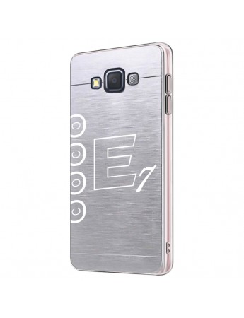 FitCase Samsung Galaxy E7 (E700) Metal TPU Arka Kapak Füme