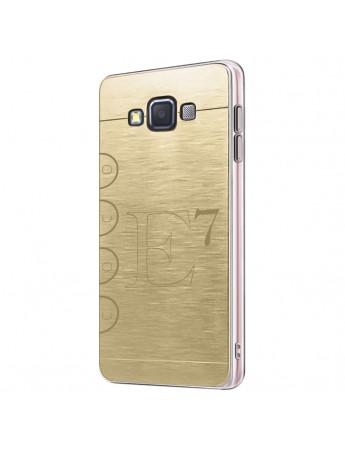 FitCase Samsung Galaxy E7 (E700) Metal TPU Arka Kapak Gold