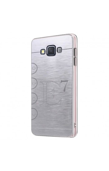 FitCase Samsung Galaxy E7 (E700) Metal TPU Arka Kapak Gri…