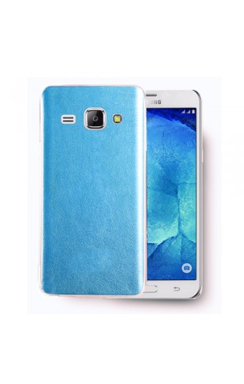 FitCase Samsung Galaxy J1 (J100) Kılıf Deri Dokulu Arka Kapak Mavi…