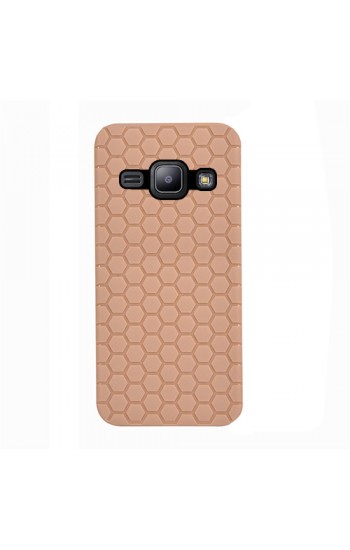 FitCase Samsung Galaxy J1 (J100) TPU Beehive Serisi Arka Kapak Gold…