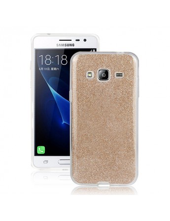FitCase Samsung Galaxy J2 2016 (J210) Simli Arka Kapak Gold