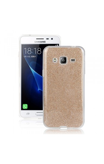 FitCase Samsung Galaxy J2 2016 (J210) Simli Arka Kapak Gold…