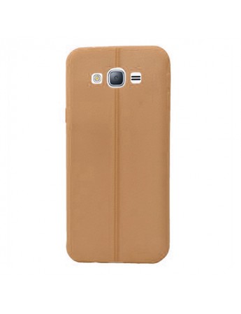 FitCase Samsung Galaxy J3 (J300) Ultra İnce Dikişli TPU Arka Kapak Gold