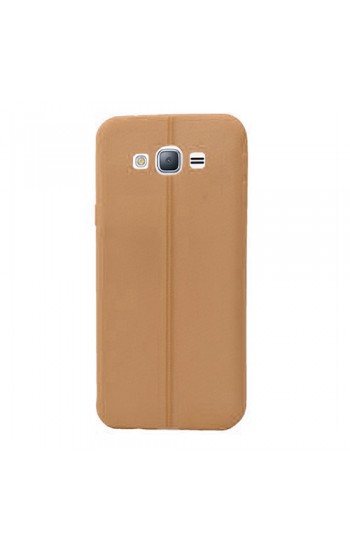 FitCase Samsung Galaxy J3 (J300) Ultra İnce Dikişli TPU Arka Kapak Gold…