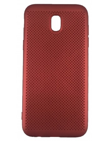 FitCase Samsung Galaxy J5 Pro (J530) Kılıf Point Sert Arka Kapak Kırmızı