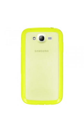 FitCase Samsung Grand Neo (I9060-I9082) Çerçeveli Soft Silikon Sarı…