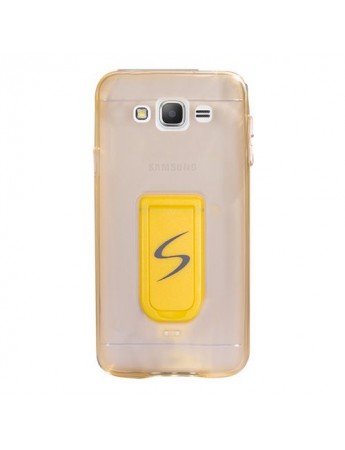 FitCase Samsung Grand Prime (G530) Standlı TPU Kılıf Gold