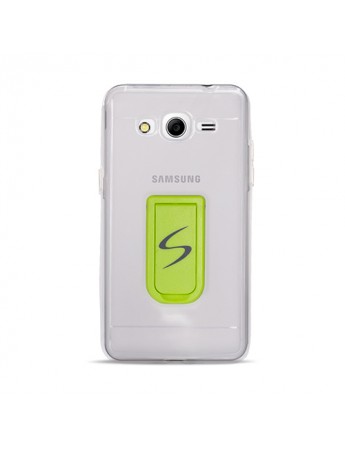 FitCase Samsung Grand Prime (G530) Standlı TPU Kılıf Şeffaf