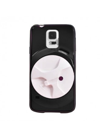 FitCase Samsung S5 (G900) Kulaklık Makaralı Arka Kapak Siyah
