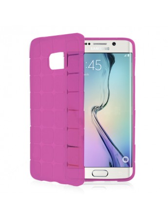 FitCase Samsung S6 (G920) Plaid Silikon Arka Kapak Pembe