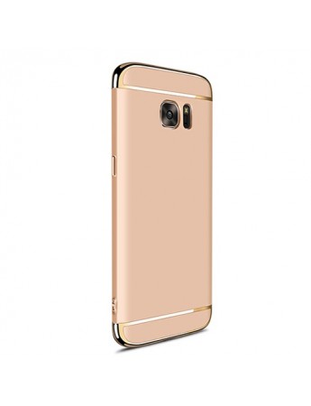 FitCase Samsung S7 EDGE (G935) Golden Frame Arka Kapak Gold