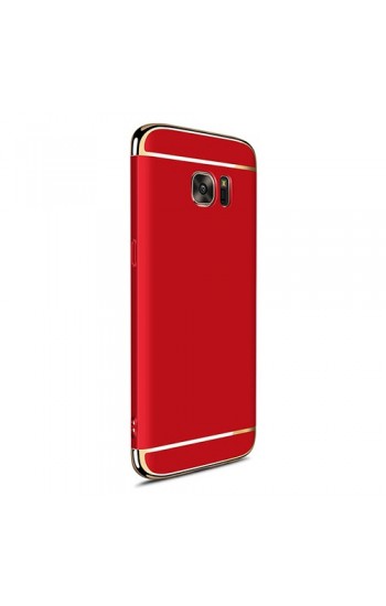FitCase Samsung S7 EDGE (G935) Golden Frame Arka Kapak Kırmızı…