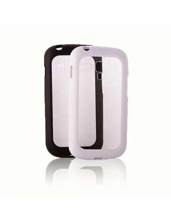 FitCase Samsung S7560 / 62 / 80 Çerçeveli Soft Silikon Siyah