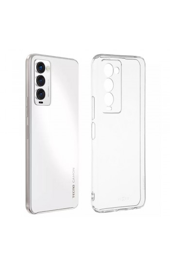 FitCase Tecno Camon 18 / 18P Kılıf Kamera Korumalı Silikon Şeffaf Arka…