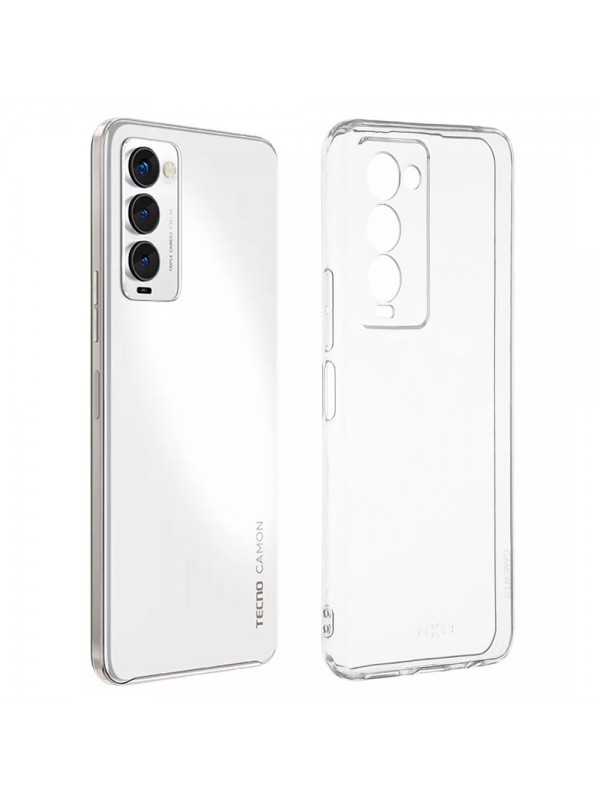 FitCase Tecno Camon 18 / 18P Kılıf Kamera Korumalı Silikon Şeffaf Arka…