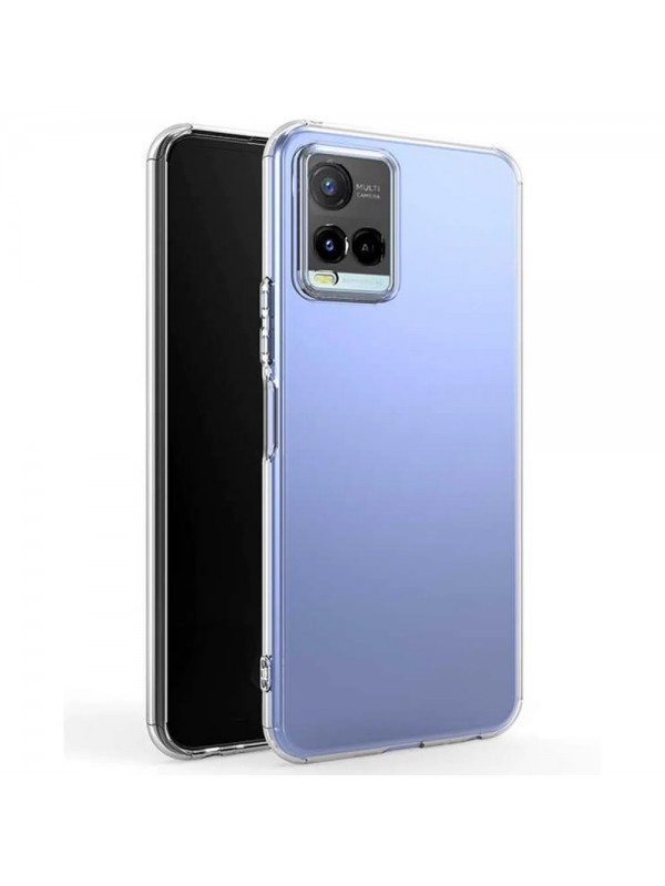 FitCase Vivo Y21s Kılıf Kamera Korumalı Silikon Şeffaf Arka Kapak…