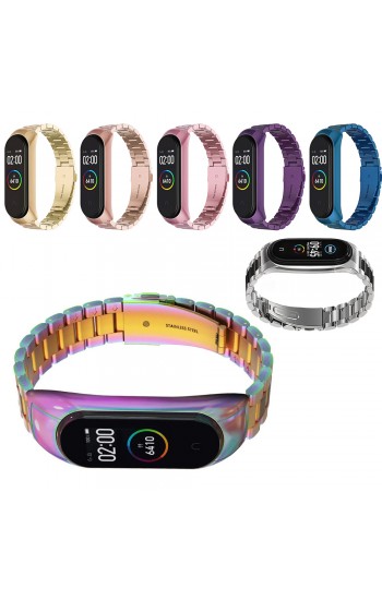 FitCase Xiaomi Mi Band 5 Retro Serisi Baklalı Metal Kordon…