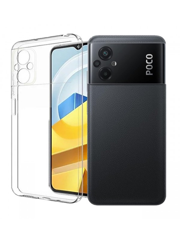 FitCase Xiaomi Poco M5 Kılıf Kamera Korumalı Silikon Şeffaf Arka K…