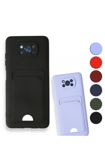 FitCase Xiaomi Poco X3 NFC Cardy Soft Delikli Kartlık Cepli Silikon Kapak…