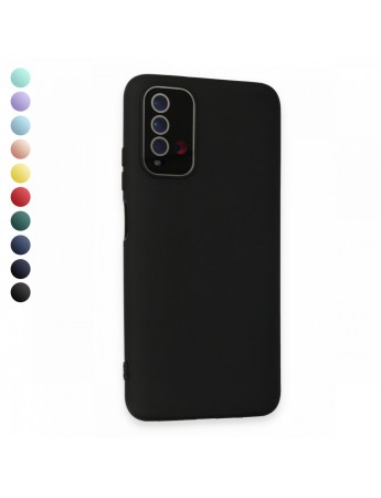 FitCase Xiaomi Redmi 9T Glass Kamera Korumalı Lansman Silikon Kapak