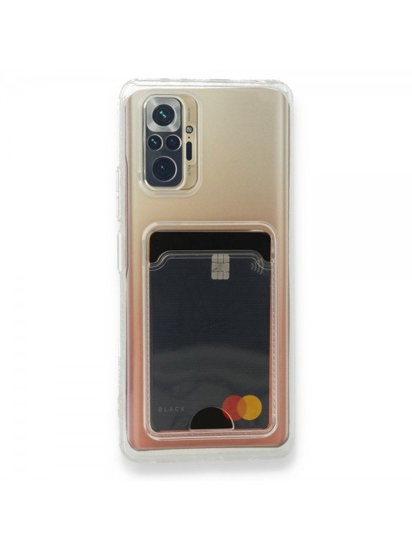 FitCase Xiaomi Redmi Note 10 Pro Kılıf Cardy Şeffaf Kartlık Cepli Kapa…