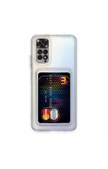 FitCase Xiaomi Redmi Note 11 Pro Kılıf Cardy Şeffaf Kartlık Cepli Kapa…
