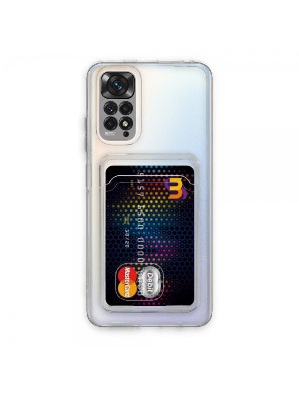 FitCase Xiaomi Redmi Note 11 Pro Kılıf Cardy Şeffaf Kartlık Cepli …