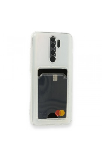 FitCase Xiaomi Redmi Note 8 Pro Kılıf Cardy Şeffaf Kartlık Cepli Kapak…