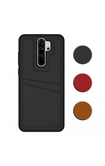 FitCase Xiaomi Redmi Note 8 Pro Kılıf Proda Deri Çift Kartlık Cepli Ka…