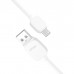 FitPlus Bianca BS-101 Micro USB Data/Şarj Kablosu 2.4A 1mt - Beyaz