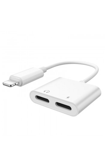 FitPlus JBC-016 Lightning Kulaklık ve Şarj Çoklayıcı Splitter Adaptö…