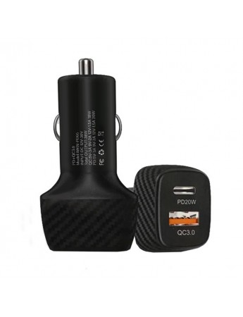 FitPlus WKN-PD05 38W PD 20W Type-C + QC 3.0 USB Araç Şarj Adaptörü