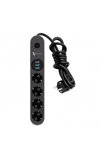 Fulltech 3xUSB Girişli 4lü Akım Korumalı Priz 2mt 2500W…