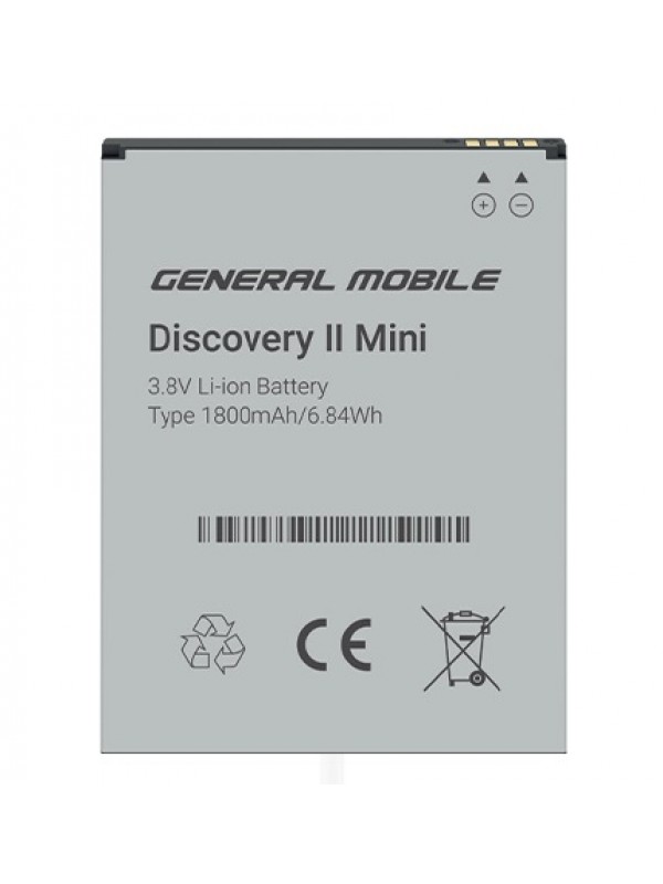 General Mobile Discovery 2 Mini Batarya 1800 mAh (General M TR Ga…