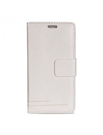General Mobile Discovery 2 Mini Cüzdanlı ve Standlı Kılıf Beyaz