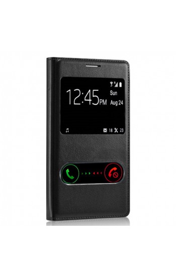 General Mobile Discovery 2 S View Dikişli Deri Pencereli Kılıf Siyah…