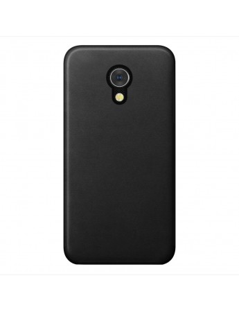 General Mobile GM 5 Plus 360 Derece Slim Premium Deri Görünümlü Silikon Kılıf Siyah