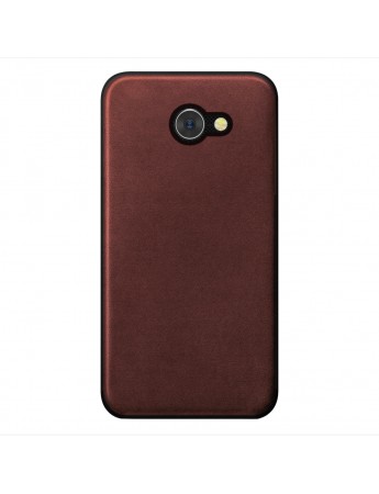 General Mobile GM 6 360 Derece Slim Premium Deri Görünümlü Silikon Kılıf Kahverengi