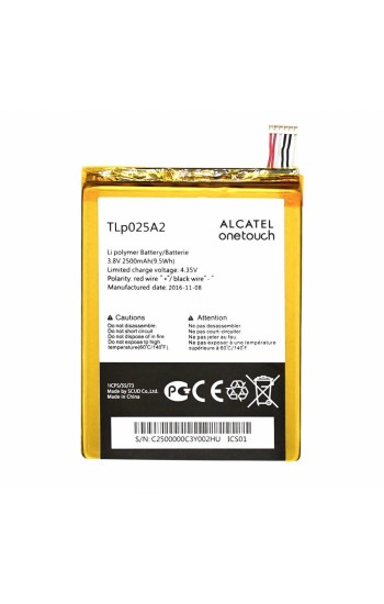 GM Discovery 2 / Alcatel Onetouch Batarya 2500 mAh - TLp025A2…