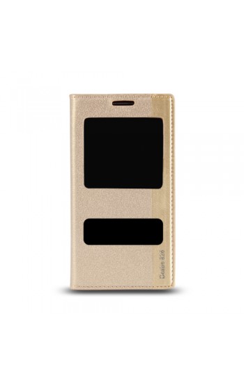 HTC Desire 826 Gizli Mıknatıslı Pencereli Magnum Kılıf Gold…