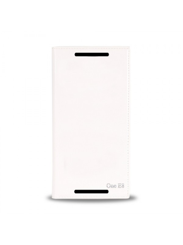 HTC One E8 Gizli Mıknatıslı Premium Magnum Kılıf Beyaz…